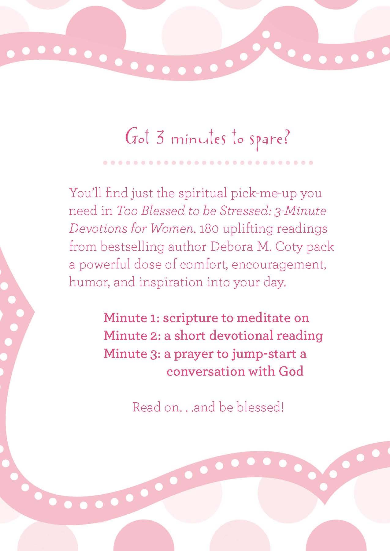Too Blessed to be Stressed 3-Minute Devotions For Women { product_type }}