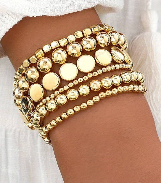 Stacked Silver Bracelets { product_type }}