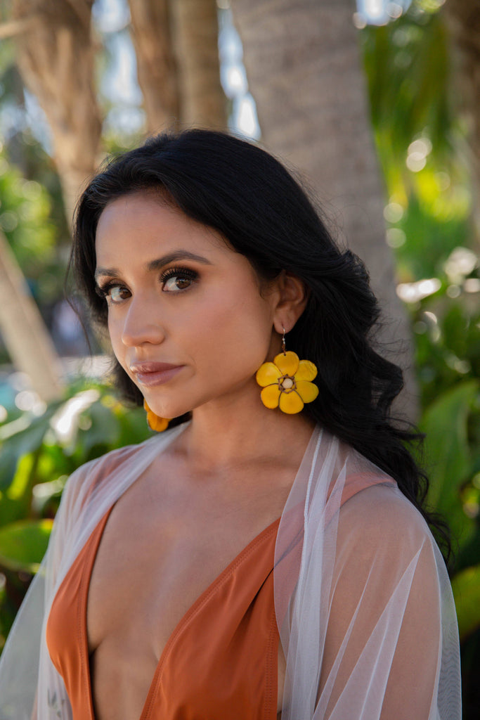 Rosalia Earrings-Organic Tagua Jewelry-Three Birdies Boutique, Women's Fashion Boutique Located in Kearney, MO