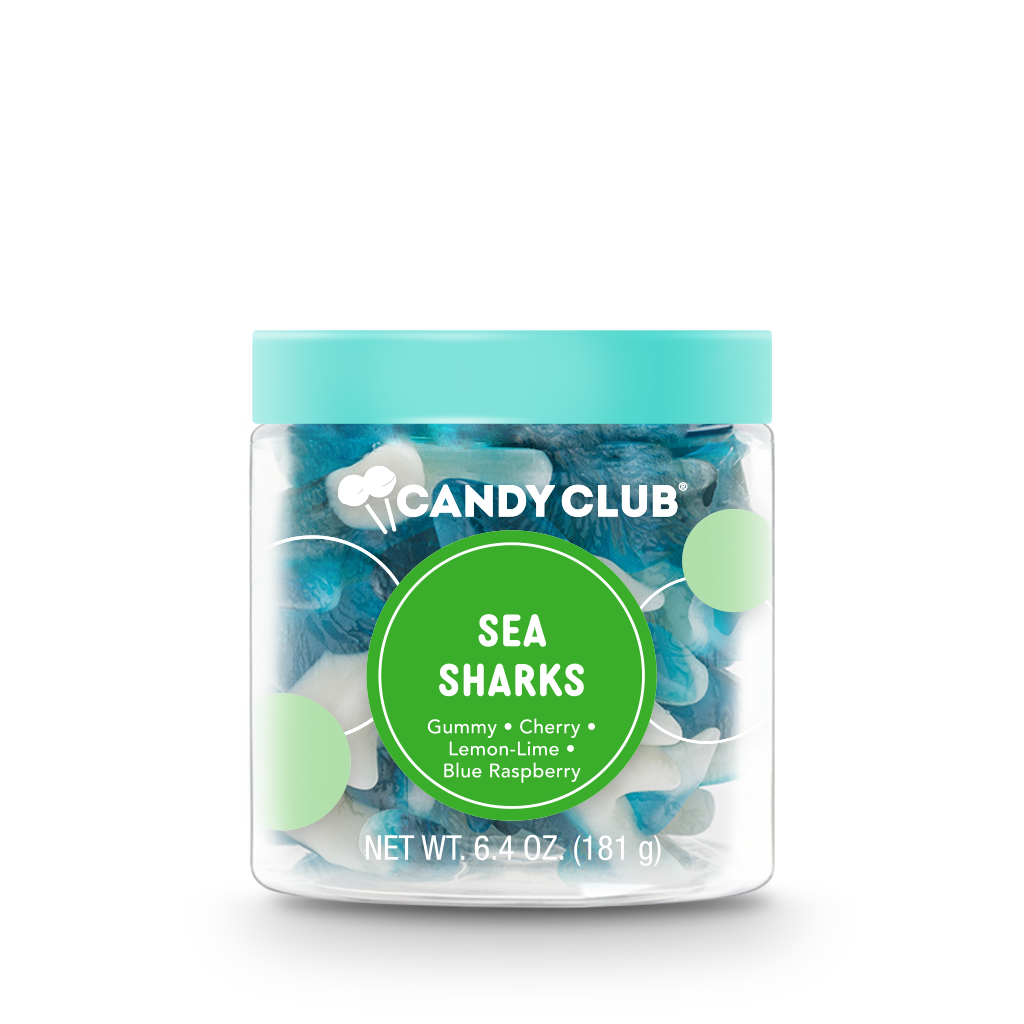 Sea Sharks Gummies-Candy Club-Three Birdies Boutique, Women's Fashion Boutique Located in Kearney, MO