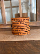 WWJD Thin Leather Bracelet: WWJD { product_type }}