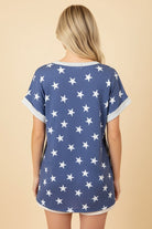 Navy Star Top { product_type }}