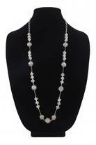 Long Beaded Necklace with Glass Pendant { product_type }}