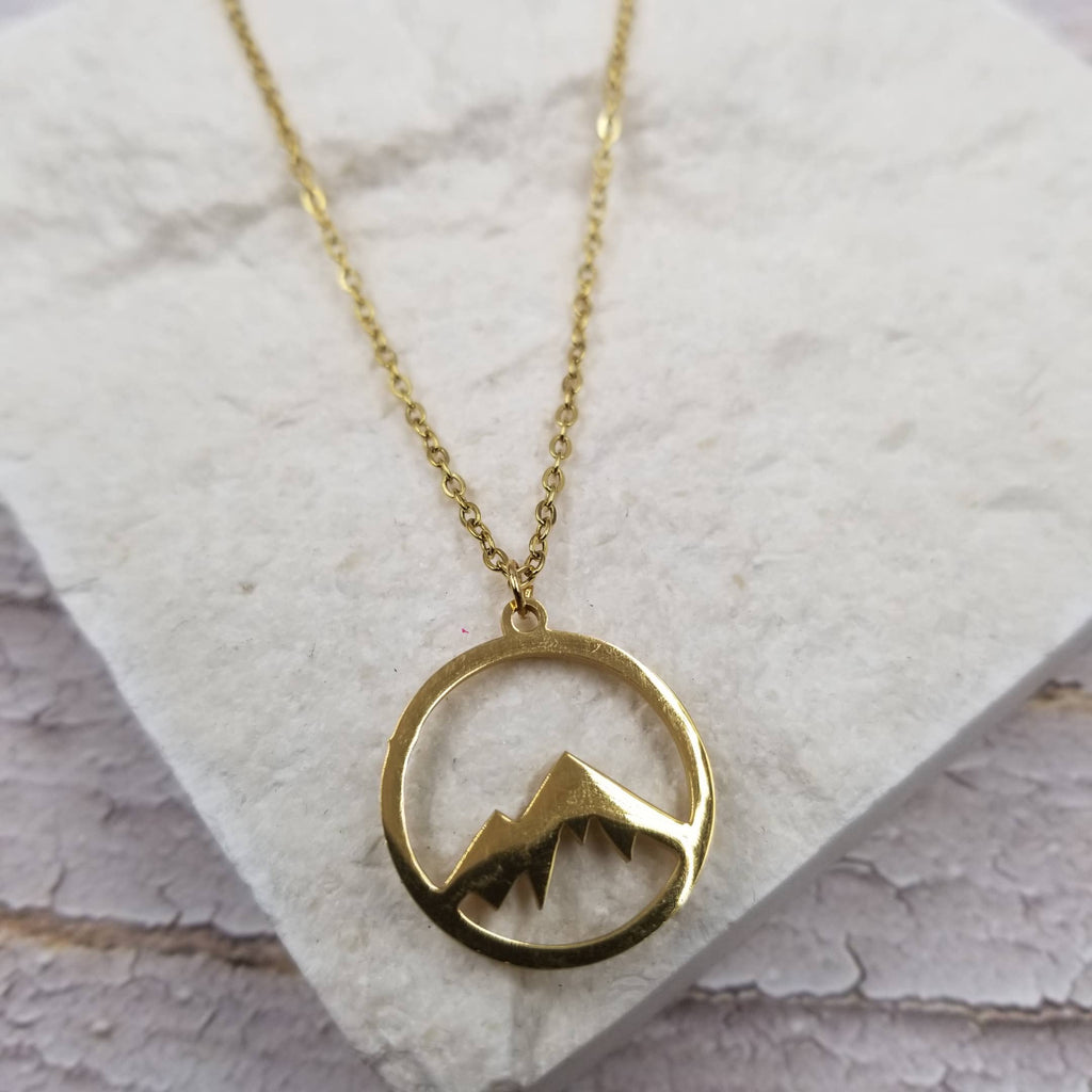 Peak Experience Necklace - Gold,Silver: Gold-Treasure Wholesale-Three Birdies Boutique, Women's Fashion Boutique Located in Kearney, MO