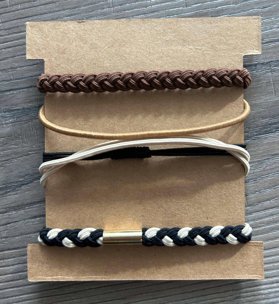 Hair Tie Bracelet Sets: Mountains-JILLIAN INK LLC-Three Birdies Boutique, Women's Fashion Boutique Located in Kearney, MO