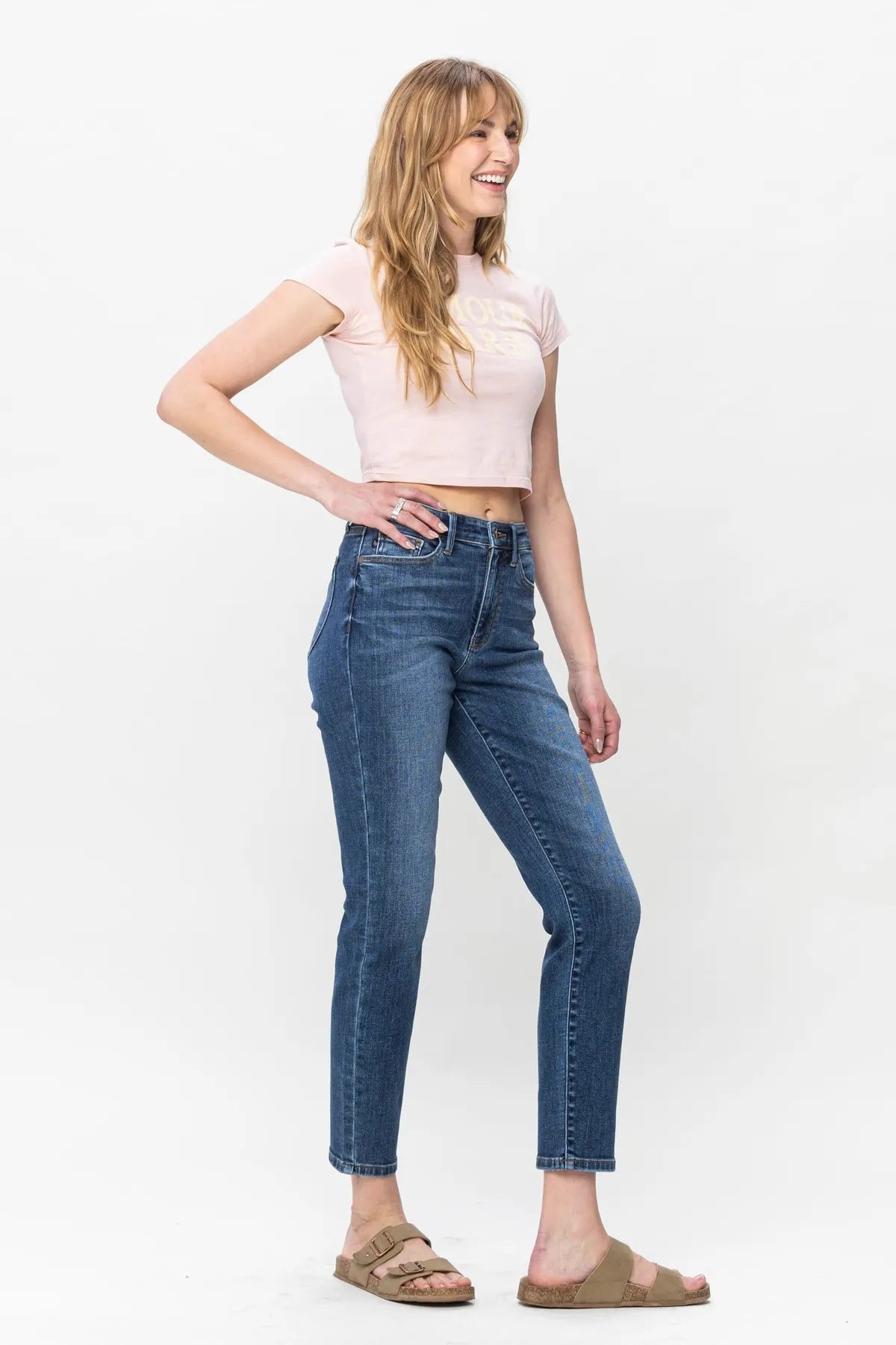 Judy Blue Shield Back Pocket Slim Fit { product_type }}