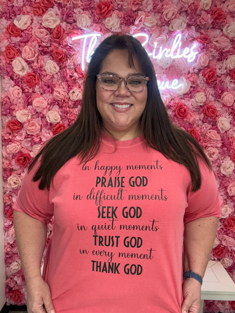 God Moments Graphic Tee-Graphic Tees-Tres Birdos Graphic Tees-Three Birdies Boutique, Women's Fashion Boutique Located in Kearney, MO