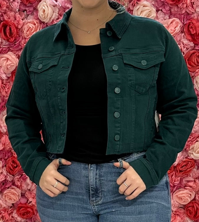 Judy Blue Grinding Denim Jacket