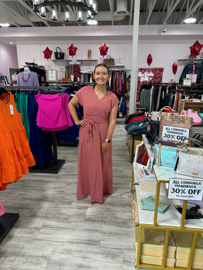 Short Sleeve Maxi Dress-Dresses-Heimish-Three Birdies Boutique, Women's Fashion Boutique Located in Kearney, MO