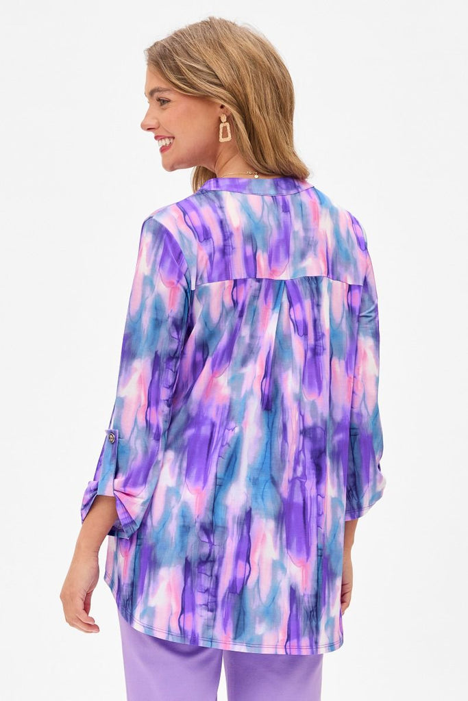 Watercolor Lizzy Top-Blouse-Dear Scarlett-Three Birdies Boutique, Women's Fashion Boutique Located in Kearney, MO