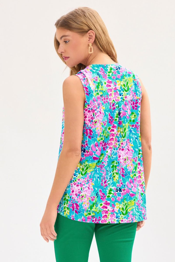 Mint Lizzy Sleeveless Top-Shirts & Tops-Dear Scarlett-Three Birdies Boutique, Women's Fashion Boutique Located in Kearney, MO
