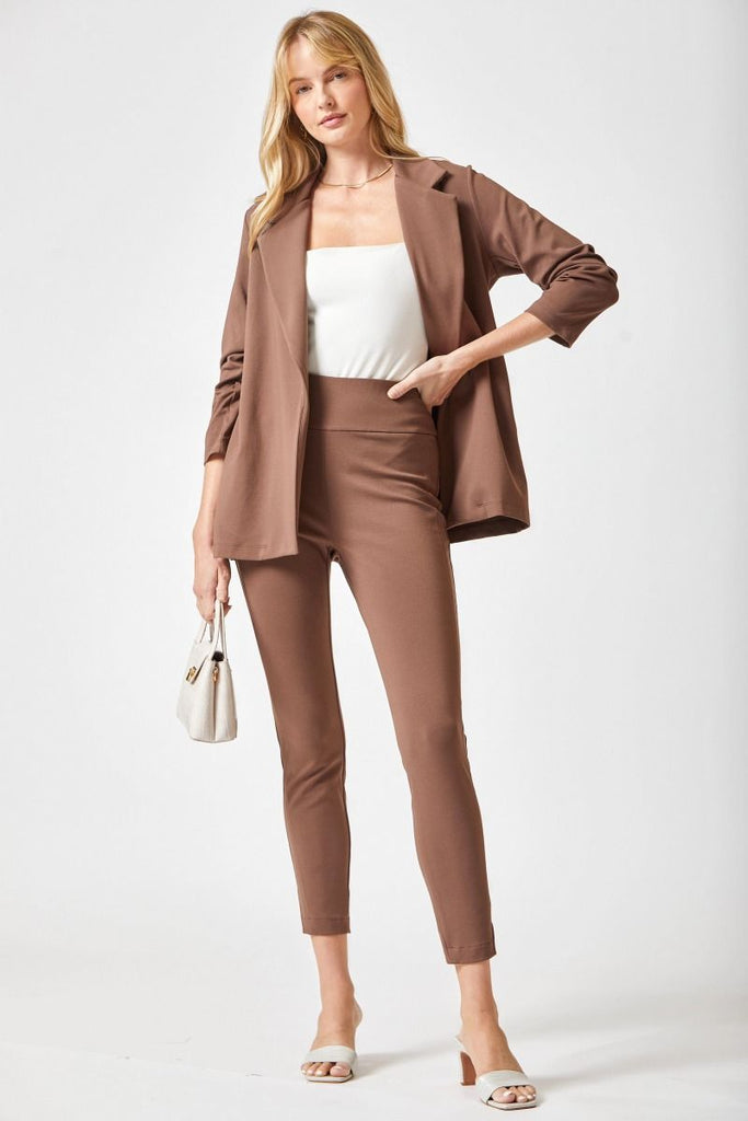 Solid Blazer-Blouse-Dear Scarlett-Three Birdies Boutique, Women's Fashion Boutique Located in Kearney, MO