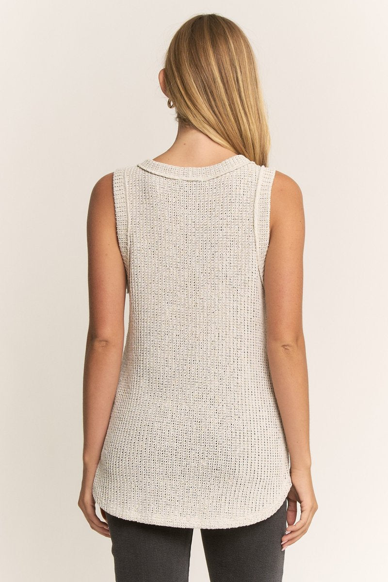Knitted Tank Top-Shirts & Tops-Heimish-Three Birdies Boutique, Women's Fashion Boutique Located in Kearney, MO