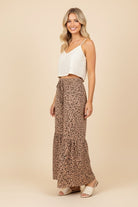 Wide Leg Leopard Print Pants { product_type }}