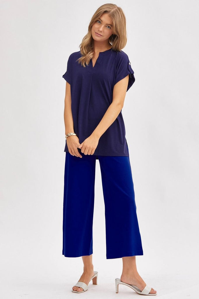 V-Neck Dolman Sleeve Blouse-Blouse-Dear Scarlett-Three Birdies Boutique, Women's Fashion Boutique Located in Kearney, MO