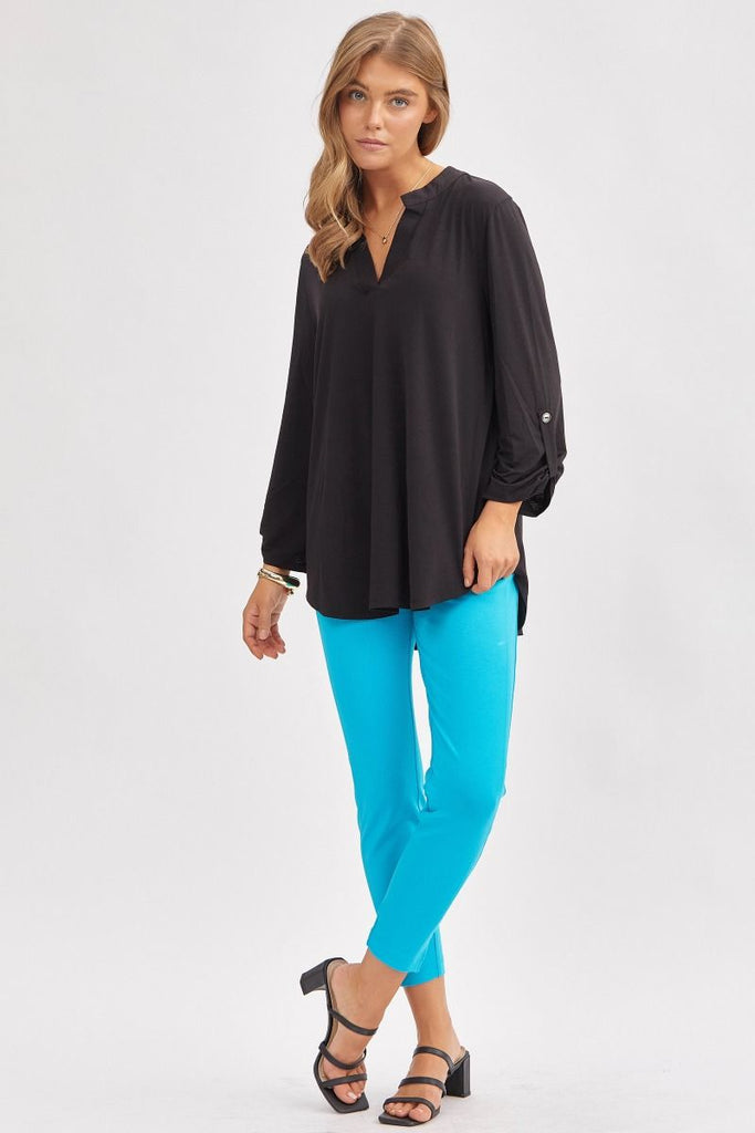 Solid Dressy Blouse-Blouse-Dear Scarlett-Three Birdies Boutique, Women's Fashion Boutique Located in Kearney, MO