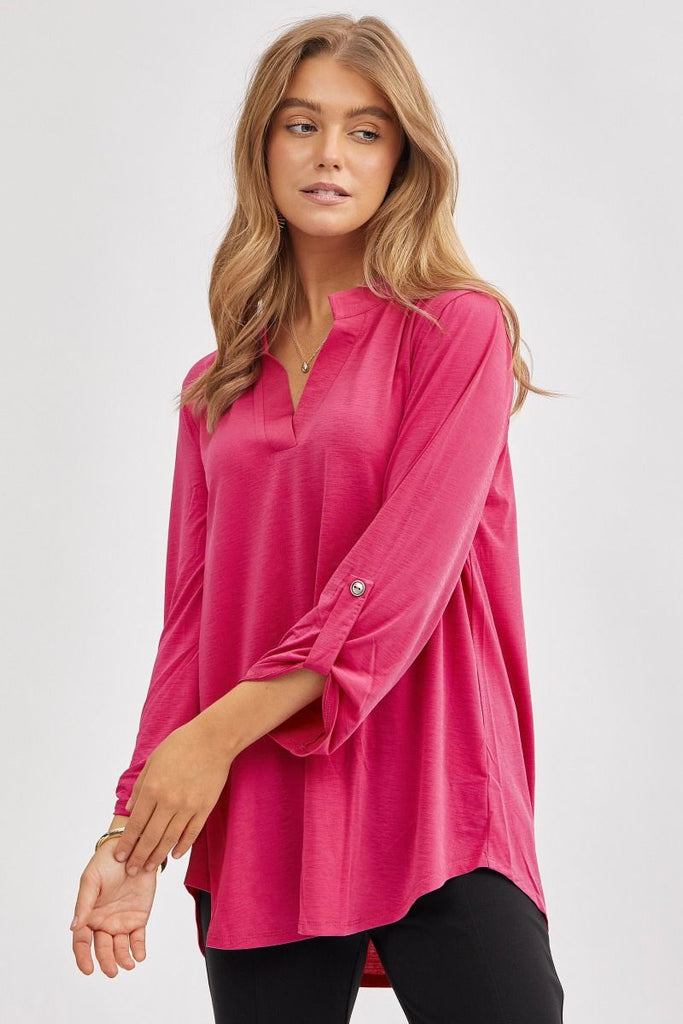 Solid Dressy Blouse-Blouse-Dear Scarlett-Three Birdies Boutique, Women's Fashion Boutique Located in Kearney, MO