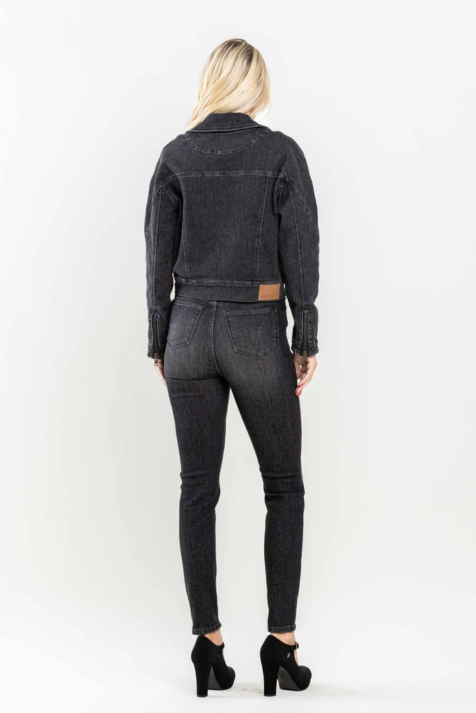 Judy Blue Tummy Control Black Wash Skinny
