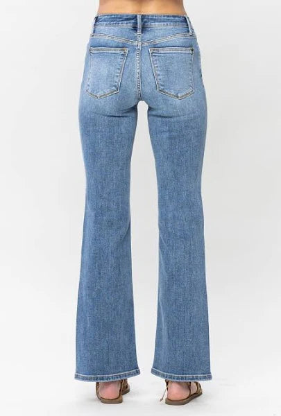 Judy Blue Vintage Button Fly Bootcut-Denim-Judy Blue-Three Birdies Boutique, Women's Fashion Boutique Located in Kearney, MO