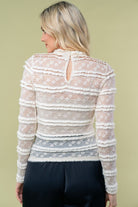Ivory Long Sleeve Knit Top { product_type }}