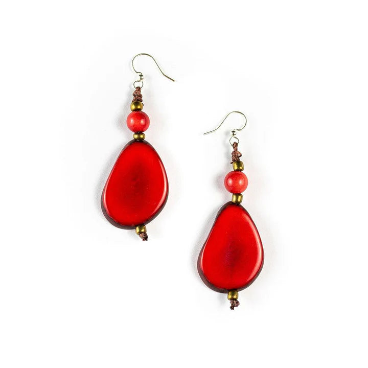 Alma Earrings-Earrings-Tagua-Three Birdies Boutique, Women's Fashion Boutique Located in Kearney, MO