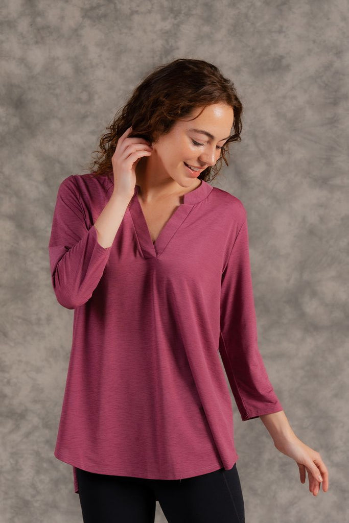 3/4 Sleeve V-Neck Top-Sweater-Sew In Love-Three Birdies Boutique, Women's Fashion Boutique Located in Kearney, MO