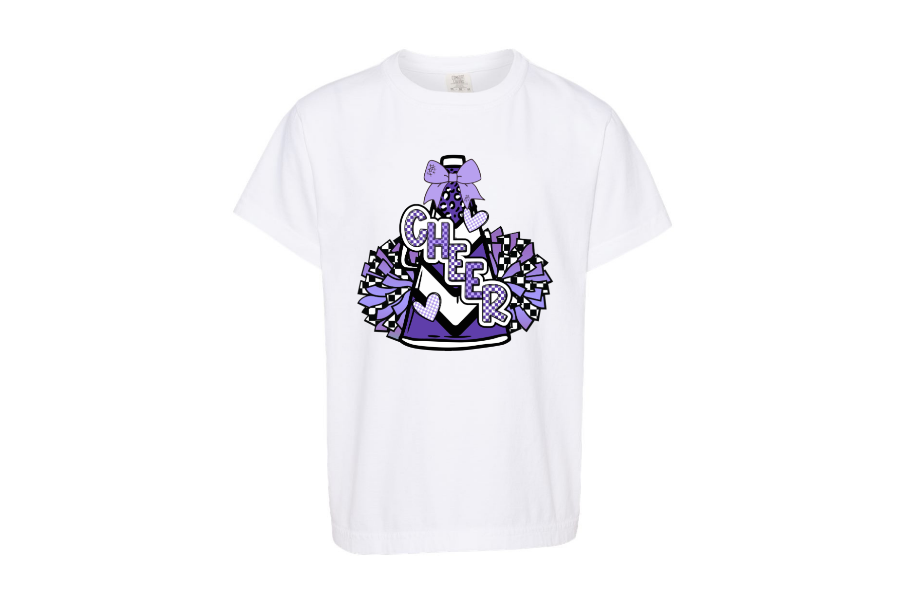 Purple Cheer Megaphone Graphic Tee { product_type }}