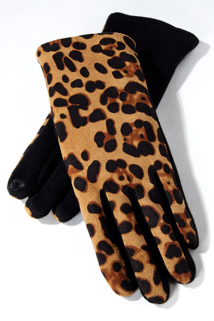 Leopard Print Smart Touch Gloves-Urbanista-Three Birdies Boutique, Women's Fashion Boutique Located in Kearney, MO