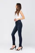 Judy Blue Super Dark Wash Skinny-Denim-Judy Blue-Three Birdies Boutique, Women's Fashion Boutique Located in Kearney, MO