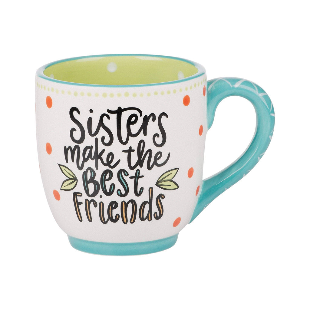Sisters Make the Best Friends Mug-Glory Haus-Three Birdies Boutique, Women's Fashion Boutique Located in Kearney, MO