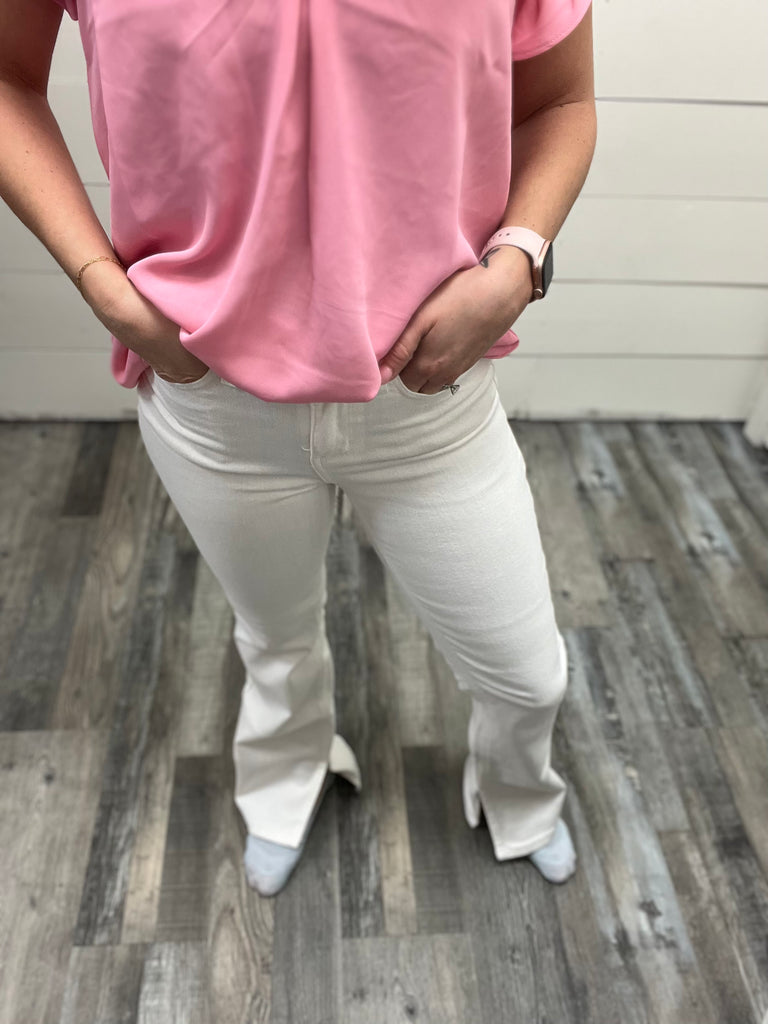 Judy Blue Pure White Bootcut