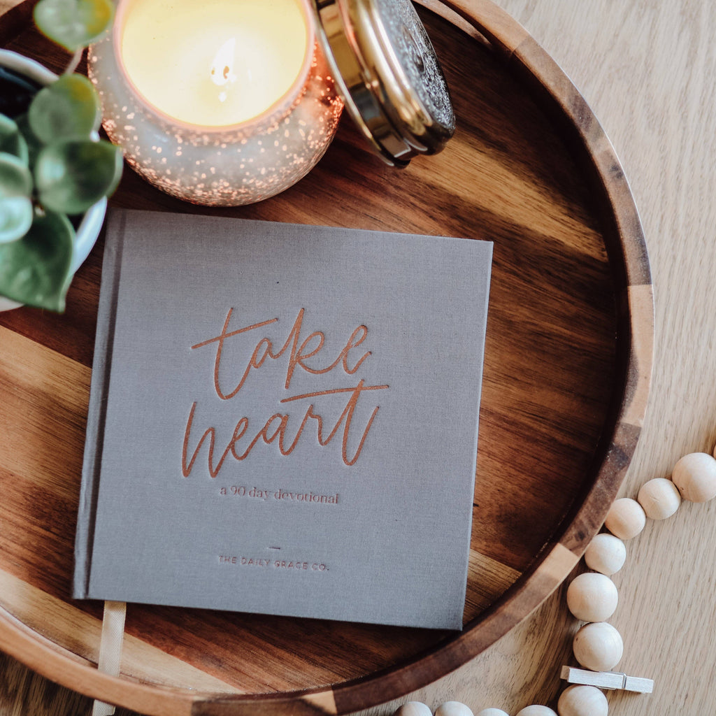 Take Heart | A 90-Day Devotional-Books-The Daily Grace Co-Three Birdies Boutique, Women's Fashion Boutique Located in Kearney, MO