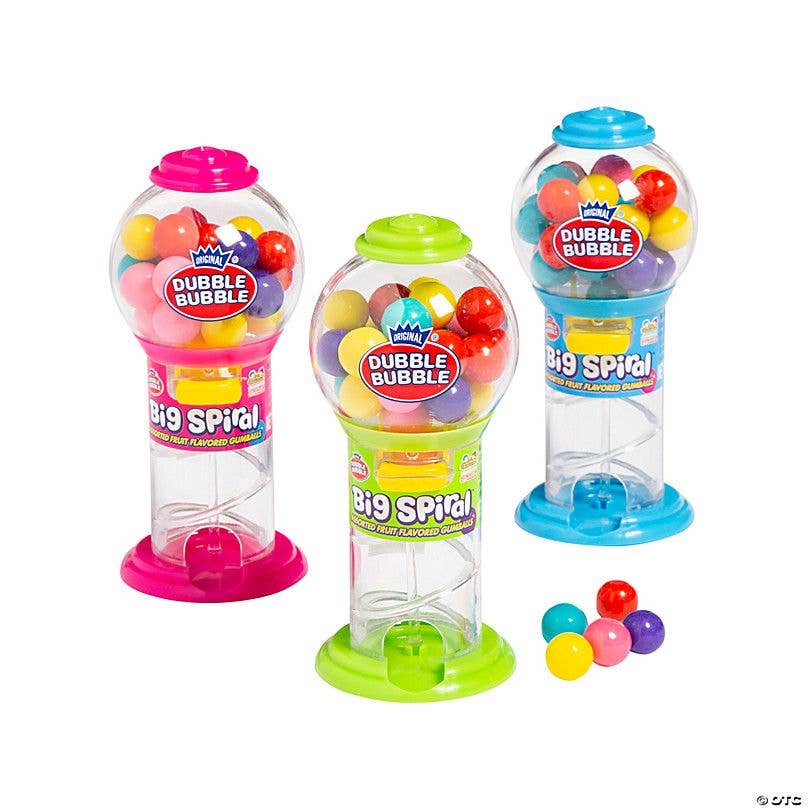 Dubble Bubble Big Spiral Gumball Machines-Kate's Candy-Three Birdies Boutique, Women's Fashion Boutique Located in Kearney, MO