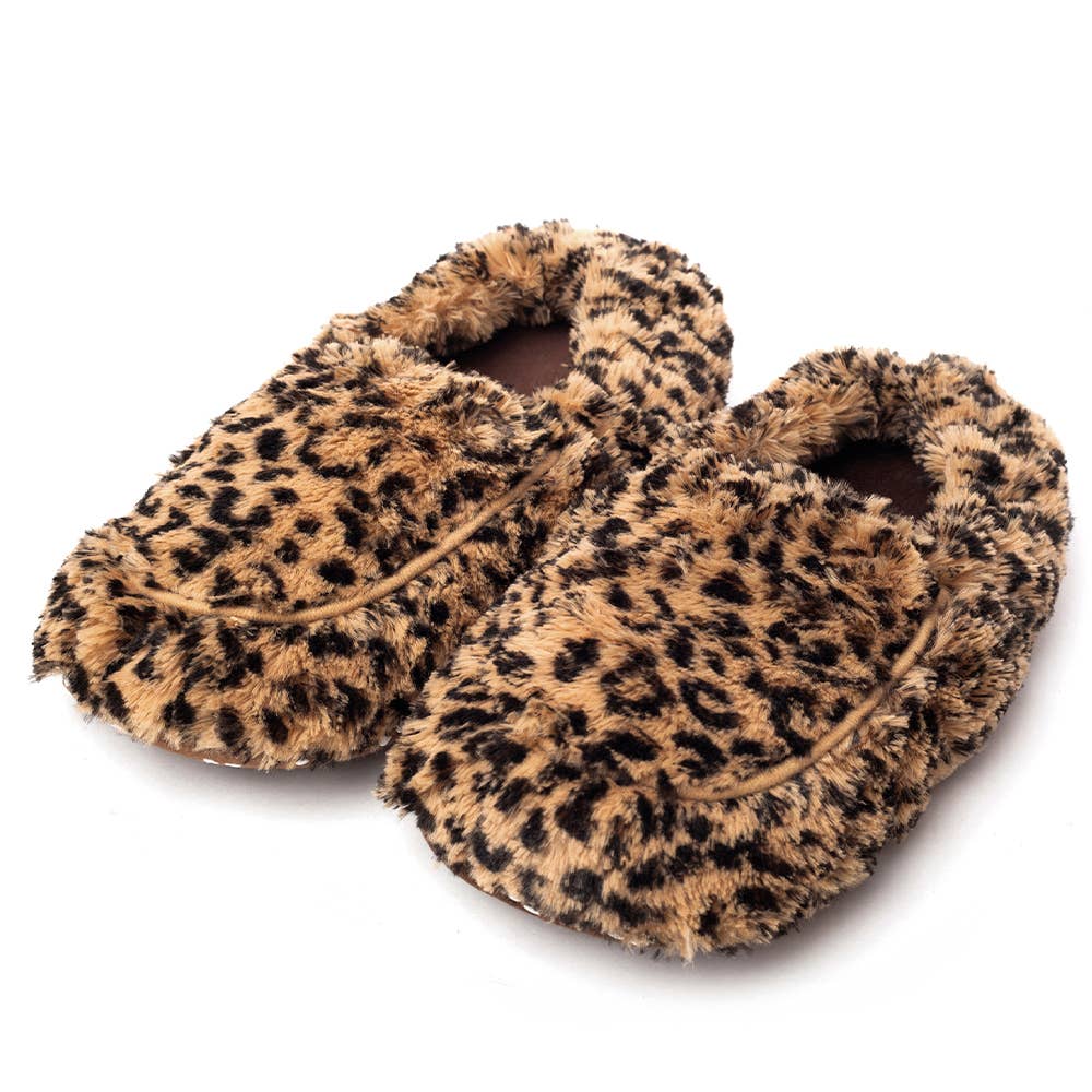 Leopard Slippers Warmies-Warmies-Three Birdies Boutique, Women's Fashion Boutique Located in Kearney, MO