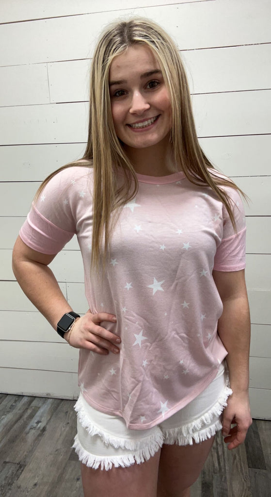 Oh My Stars! Top-Shirts & Tops-BLUMIN-Three Birdies Boutique, Women's Fashion Boutique Located in Kearney, MO