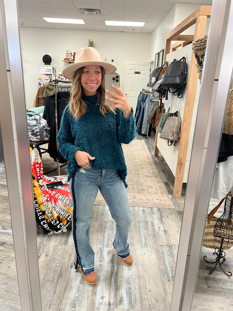 Judy Blue Side Seam Straight Leg-Denim-Judy Blue-Three Birdies Boutique, Women's Fashion Boutique Located in Kearney, MO