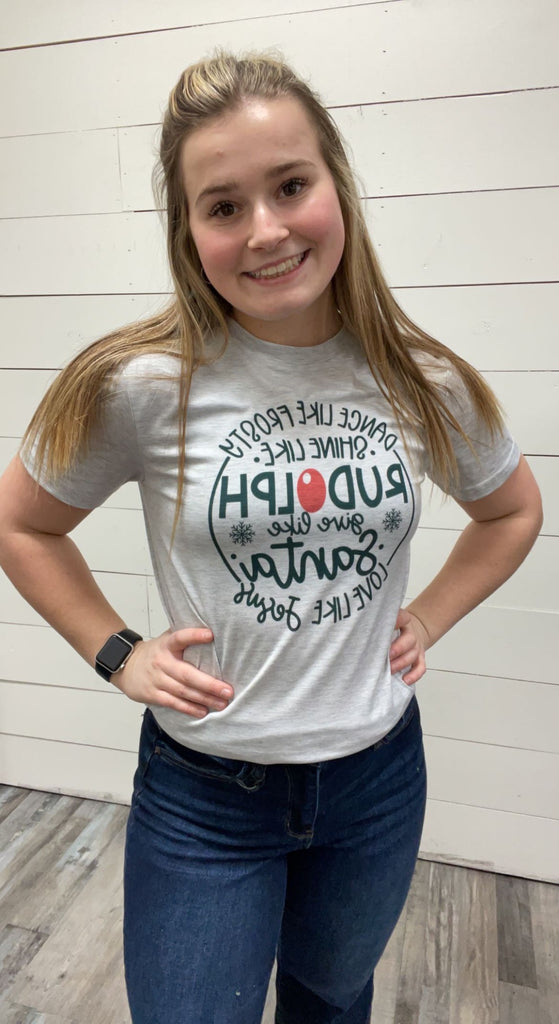 Dance Like Frosty Graphic Tee-Graphic Tee-Tres Birdos Graphic Tees-Three Birdies Boutique, Women's Fashion Boutique Located in Kearney, MO