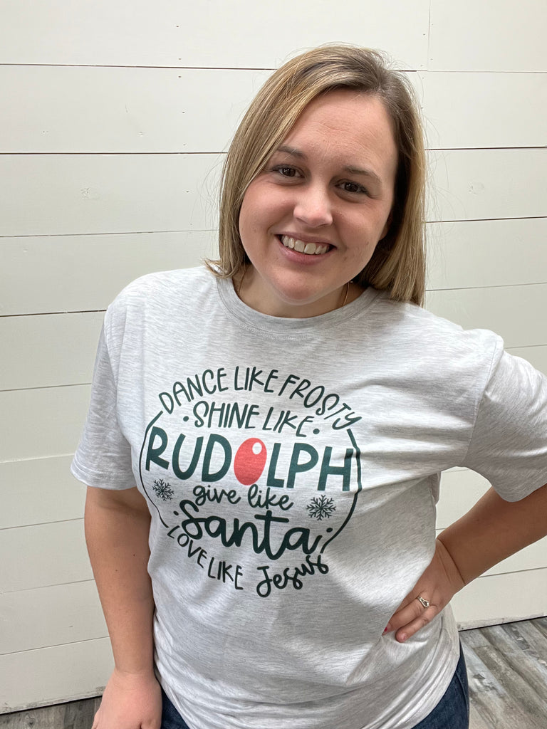 Dance Like Frosty Graphic Tee-Graphic Tee-Tres Birdos Graphic Tees-Three Birdies Boutique, Women's Fashion Boutique Located in Kearney, MO